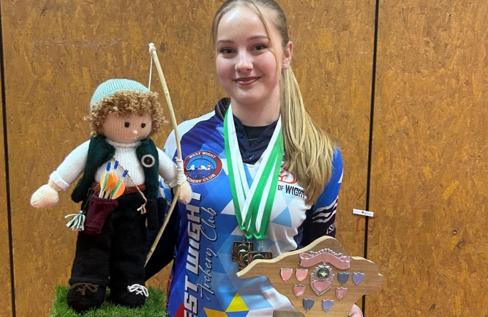 Summer with her medal