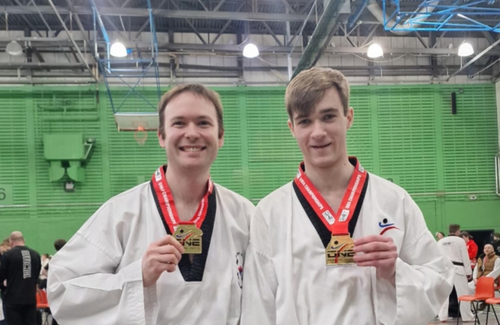 Joe with his medals