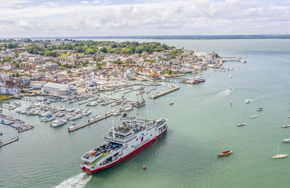 Ferry departing East Cowes
