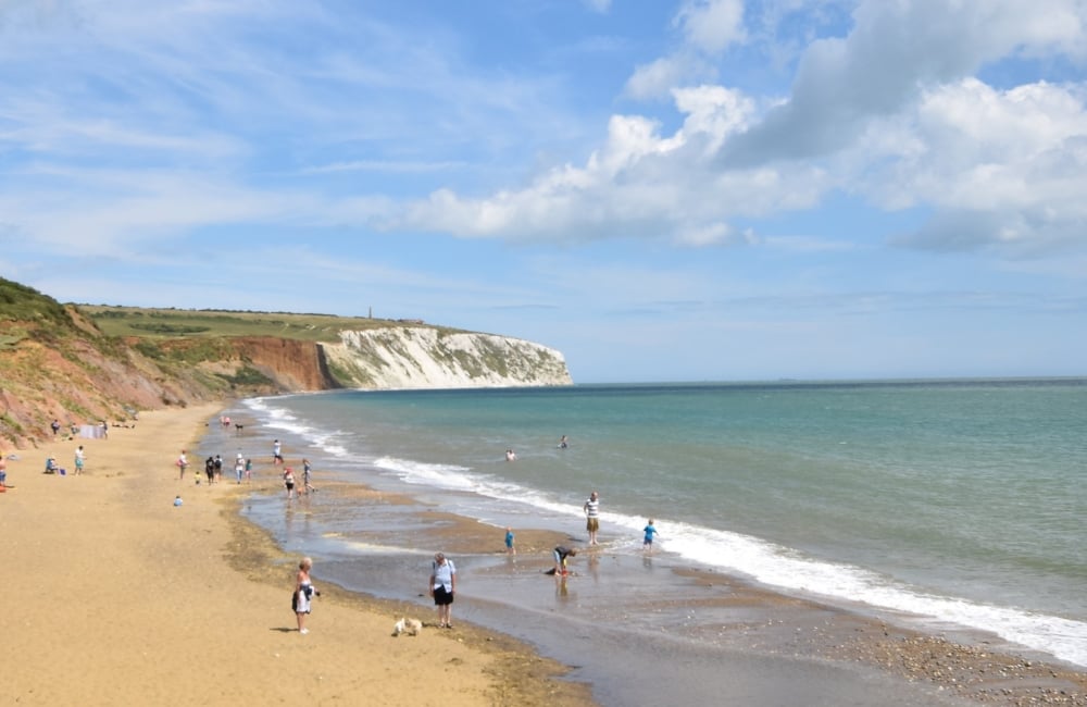 yaverland beach