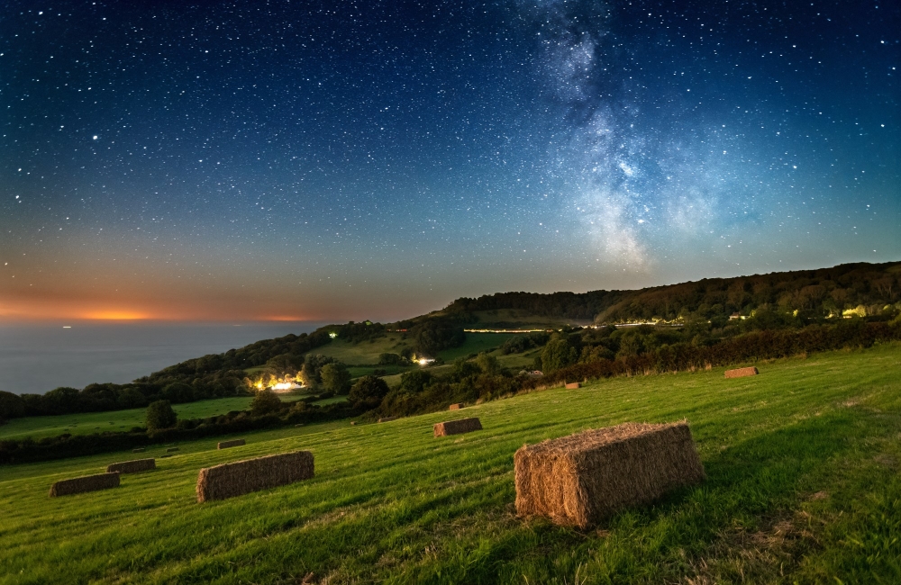 starry sky over the downs