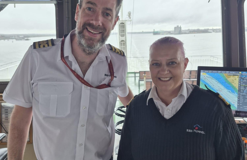 Sarah with Captain Rich