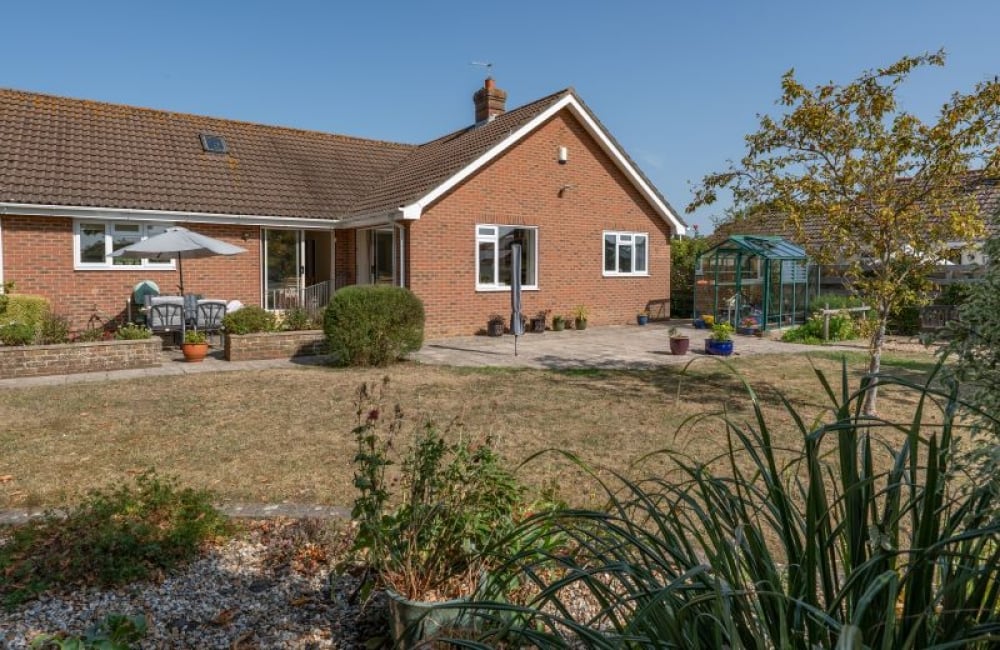 St. Lukes Bungalow rear exterior and garden