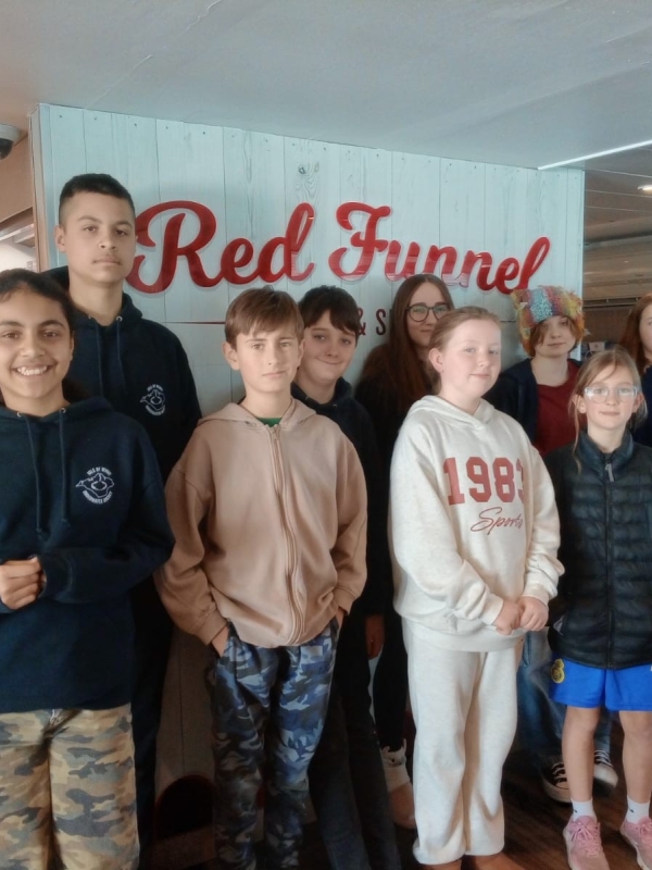 IOW Underwater Hockey Club on the ferry