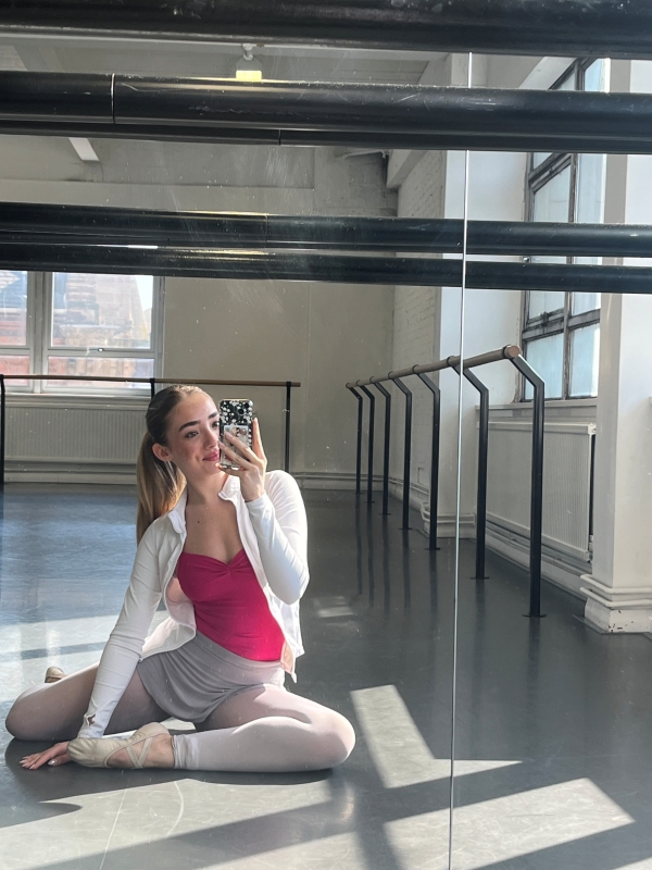 Emily at the studio