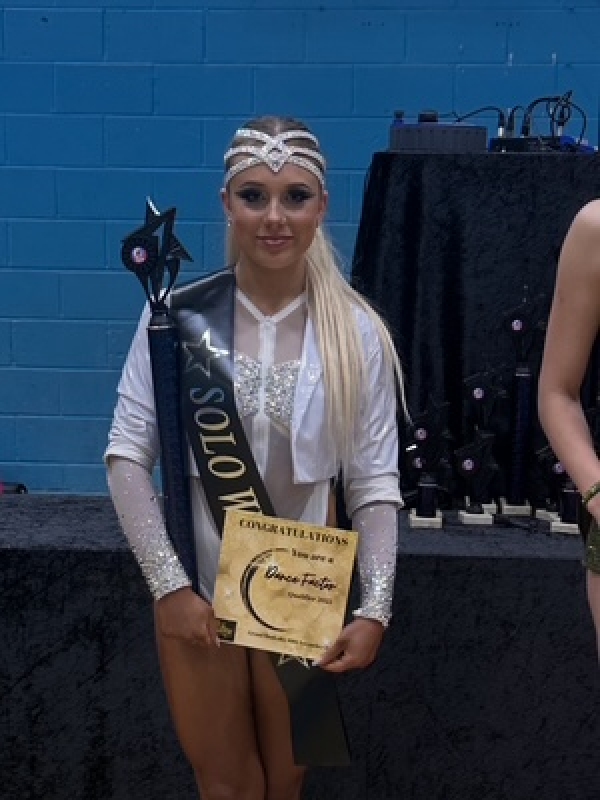 Isabel with trophy