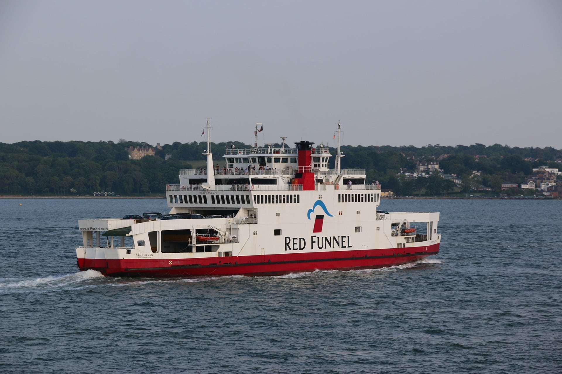 Image of the ferry on the water 