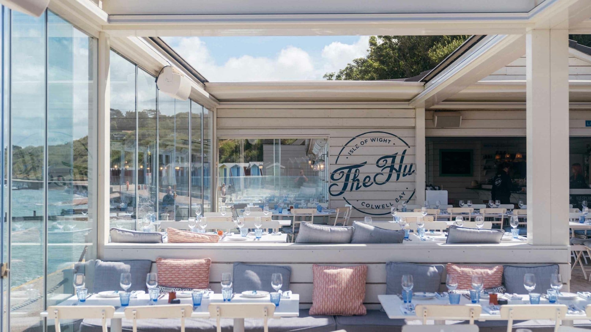 outside seating by the sea