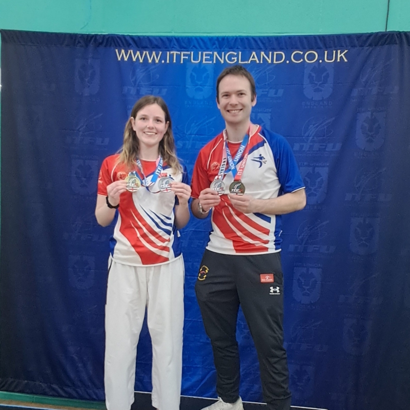 Joe with his medals