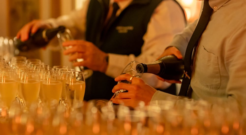 drinks being poured